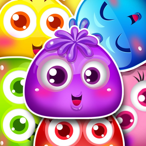 A Cute Jelly Monsters - Popping Match Game!