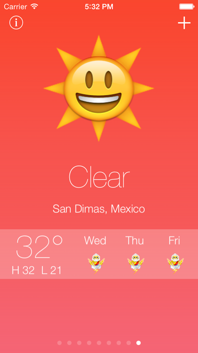 Emoji Weather - Fun emoji and emoticon weather reports and forecastのおすすめ画像4