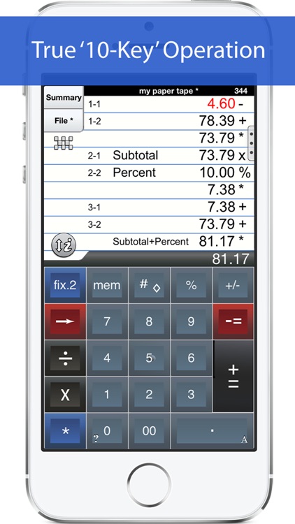 Adding Machine: 10 Key Calc