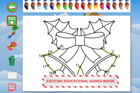 Christmas Fun ! Free - All in One Christmas Puzzle Coloring and Activity Center for Preschool Kids screenshot 4