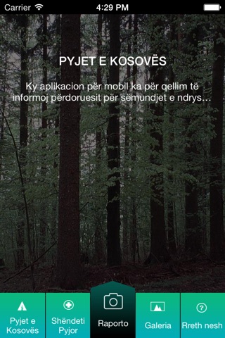 kosovoforests.org screenshot 2