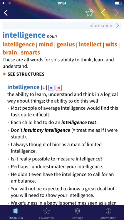 Oxford Learner’s Thesaurus: A Dictionary of Synonyms screenshot-3