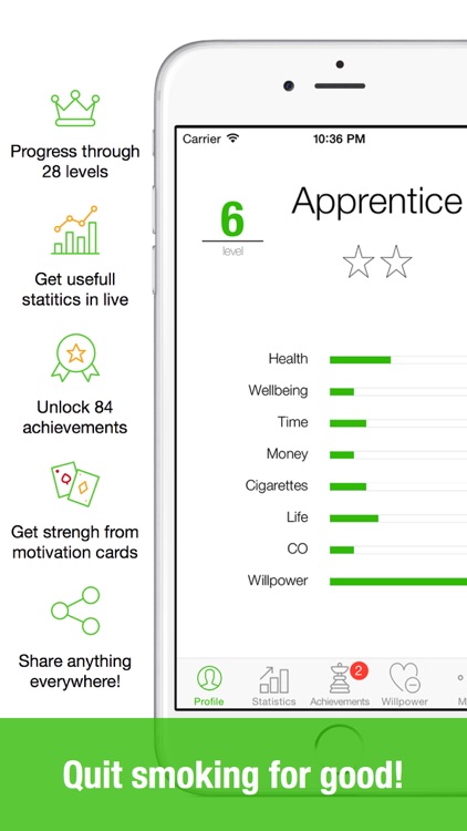 Kwit - quit smoking for good - smoking cessation screenshot-0