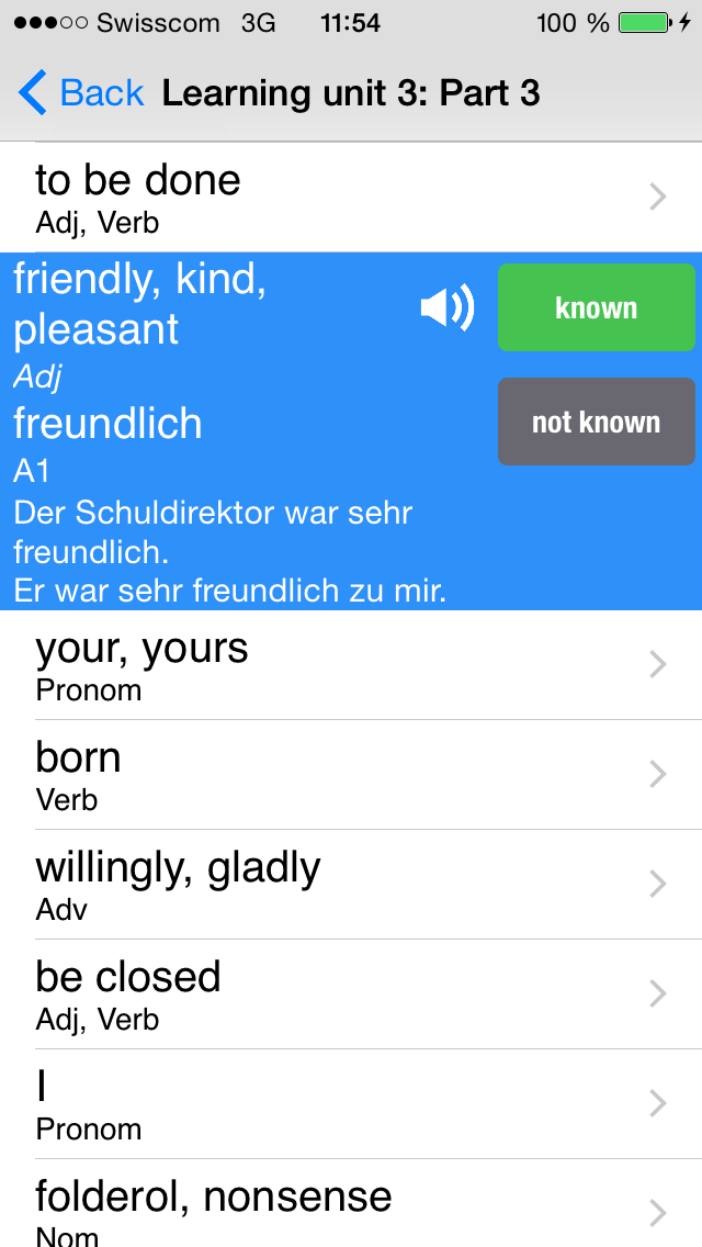 How to cancel & delete Goethe A1 Vocabulary from iphone & ipad 2