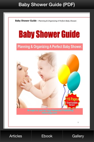 Baby Shower Plus - A Guide On How To Plan & Organize A Perfect Baby Shower! screenshot 2