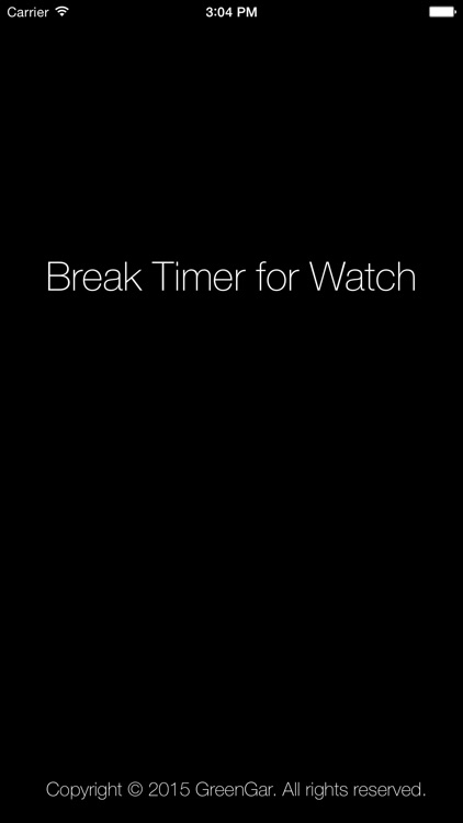 Break Timer for Watch