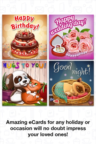Бесплатные открытки на любой случай: день рождения, праздники, флирт, ежедневные screenshot 2