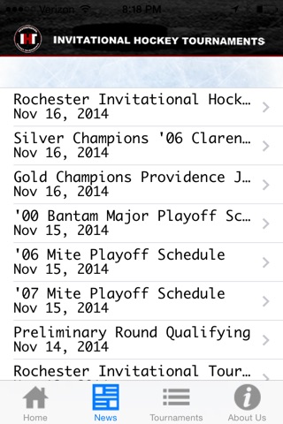 Invitational Hockey Tournaments screenshot 3