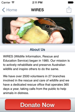 WIRES Wildlife Rescue App screenshot 3