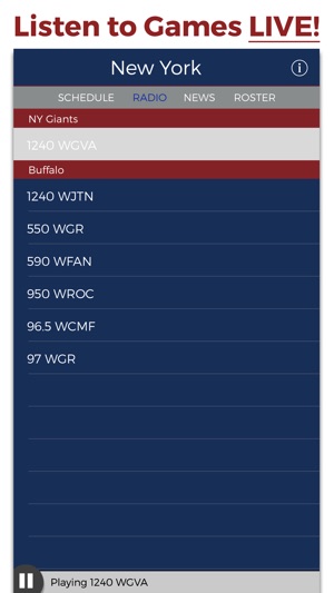 New York Football Radio & Live Scores(圖1)-速報App