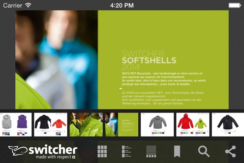 Switcher catalogue screenshot 2