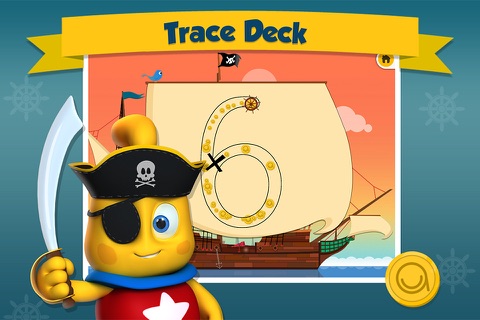 Icky the Pirate - Treasure Deck - Learn 1234 Number Writing screenshot 3
