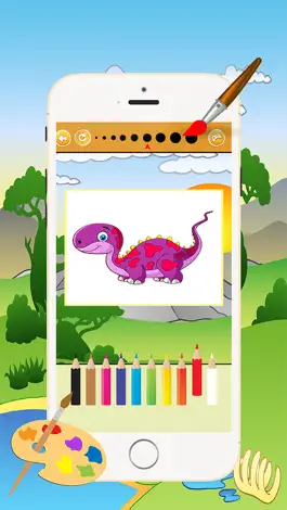 Game screenshot Dinosaur Coloring Book 4 - Drawing and Painting Colorful for kids games free apk