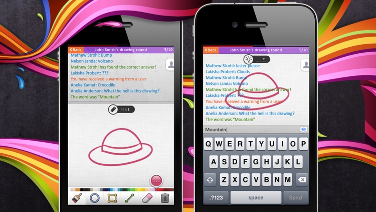 Sketch W Friends ~ Free Multiplayer Online Draw and Guess Friends & Family Word Game for iPhone