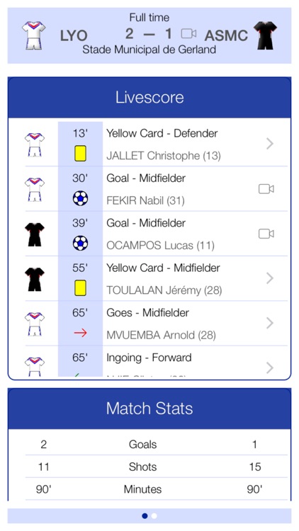 French Football League 1 2014-2015 - Mobile Match Centre screenshot-3