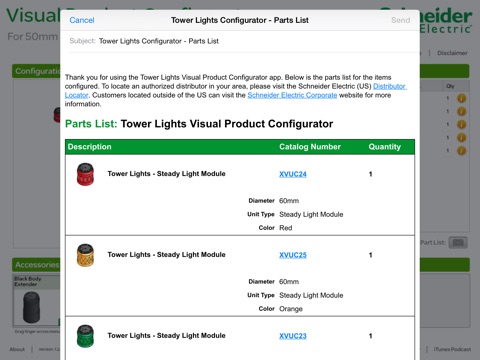 Tower Lights Visual Product Configurator screenshot 4