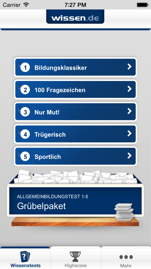 How to cancel & delete Der große Allgemeinbildungs-Test von wissen.de from iphone & ipad 1