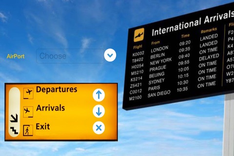 Скриншот из iFlightBoard Live-- Departures & Arrivals