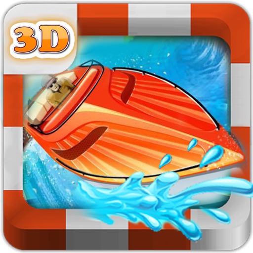Racing Boat 3D Free Icon
