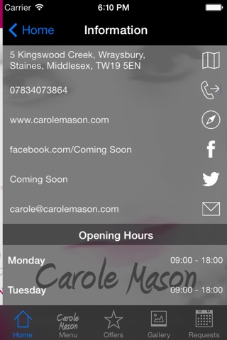 Carole Mason Skin Care Specialist screenshot 3
