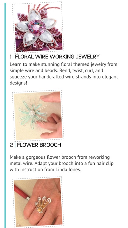 Floral Wire Working Jewelry