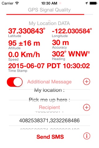 SMS My Location  ( Send your GPS location data through TEXT Message ) screenshot 2