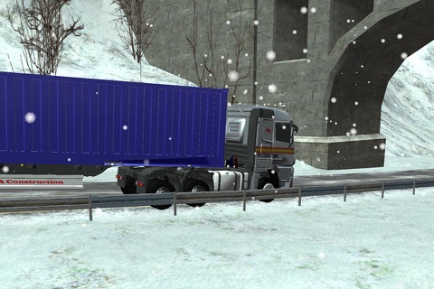 Winter Road Trucker 3D screenshot 2