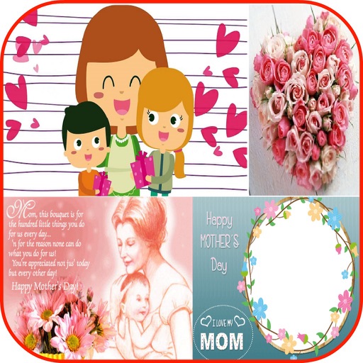 Mother's Day Photo Frames Greeting Cards Wallpaper Quotes Flowers