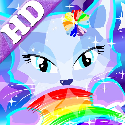 Painting Sheets with Cute Kittens for Kids HD iOS App
