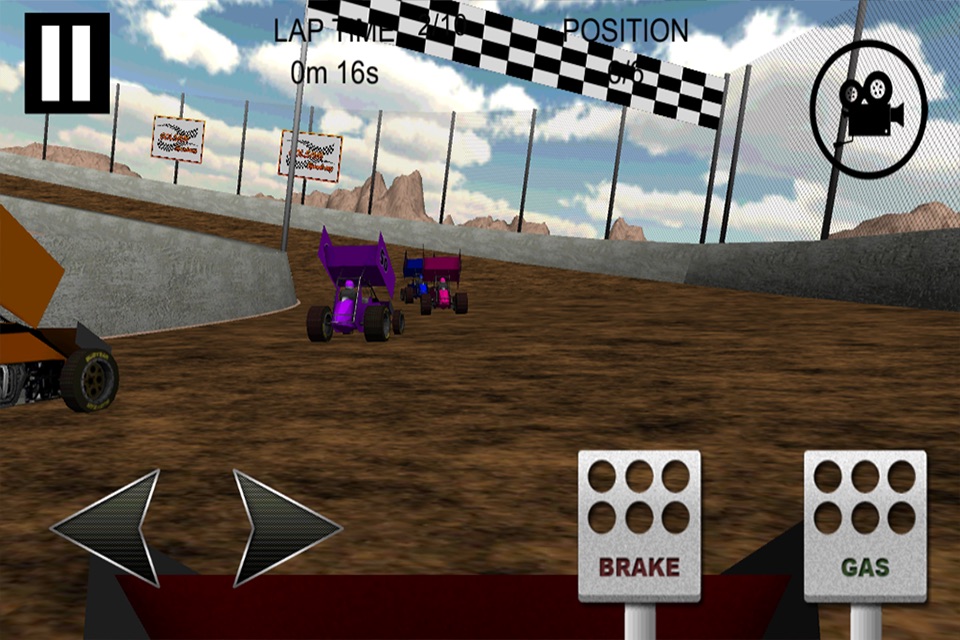 Sprint Car Dirt Track Game screenshot 2