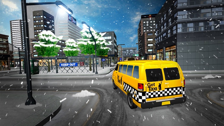 snow city taxi driver rush