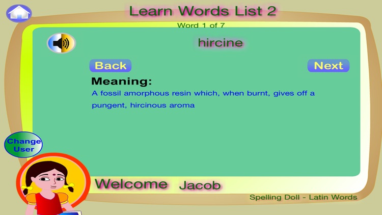 Spelling Doll English Words From Greek Vocabulary Quiz Grammar