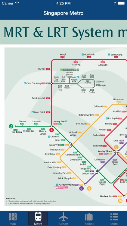 Singapore Offline Map - City Metro Airport