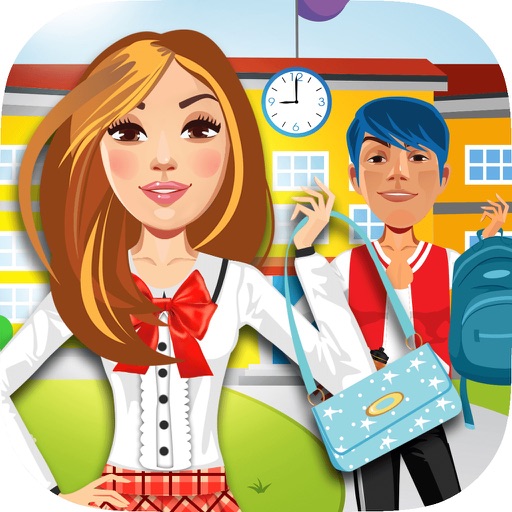 My High School BFF Fashion Club Dress Up Game - Your Virtual Star Salon World Maker Experience - The Free App Icon