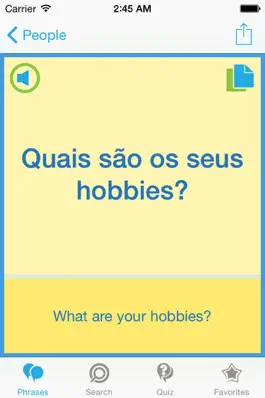 Game screenshot Portuguese Phrasebook - Travel in Portugal with ease hack