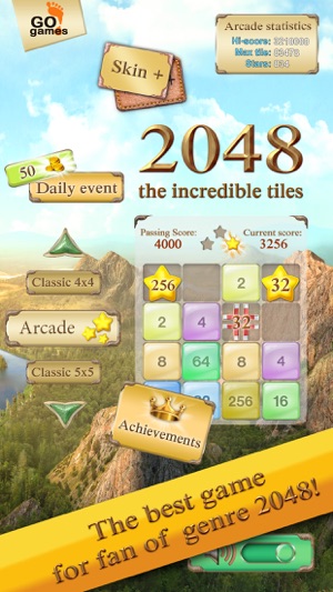 The Incredible Tiles 2048 Screenshot