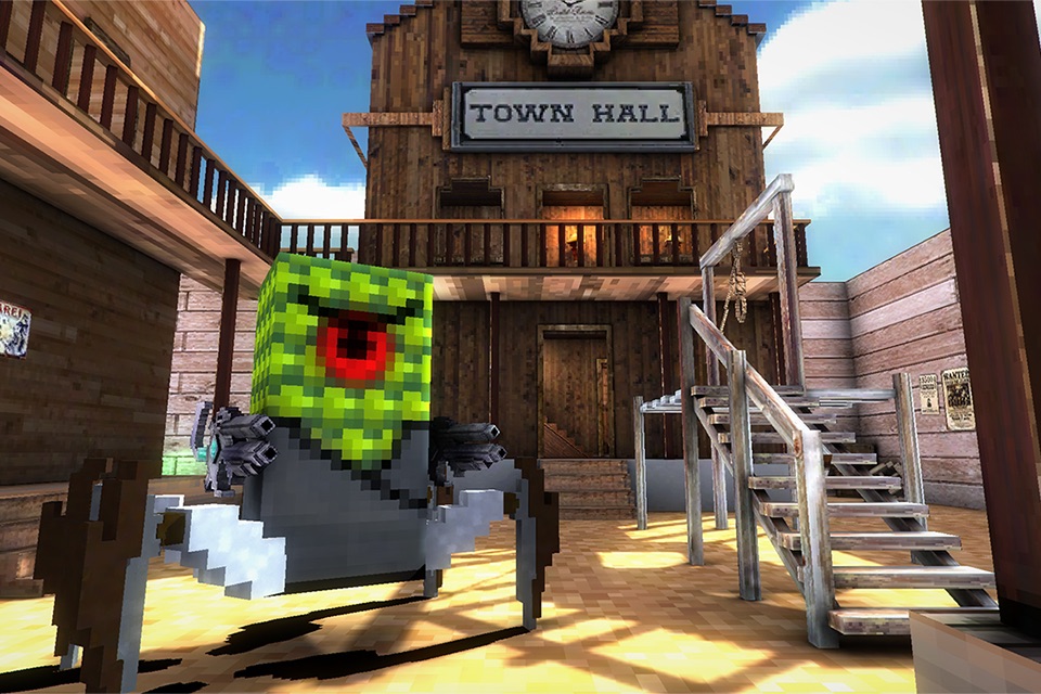 Block Gun 3D: Aliens and Cowboys screenshot 2