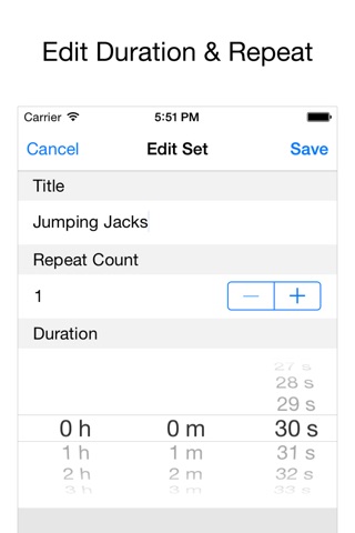 Workouts - Reusable Sequential Countdown Timers screenshot 3