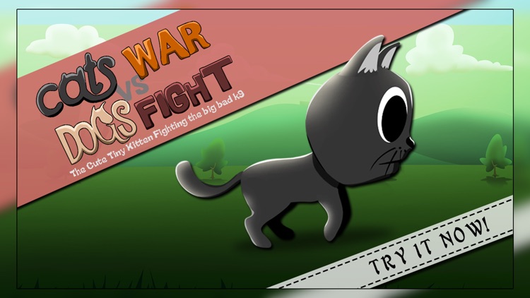 Cats War VS Dogs Fight : The Cute Tiny Kitten Fighting the Big Bad K9 - Free screenshot-3