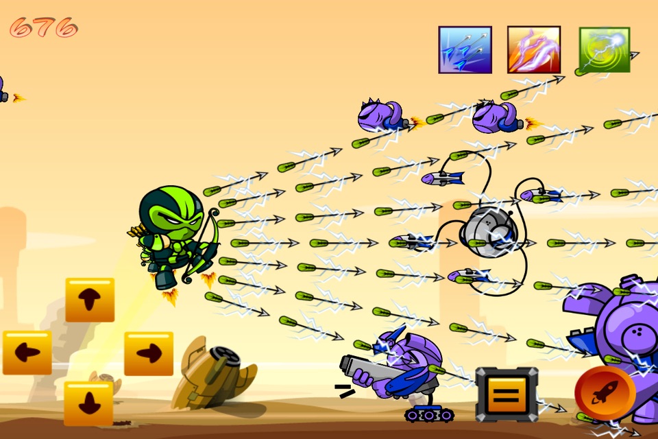 Hawkeye Archer Robotic - Superheroes alliance shooting adventure game screenshot 4