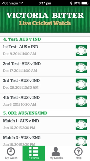 Victoria Bitter Live Cricket Watch(圖5)-速報App
