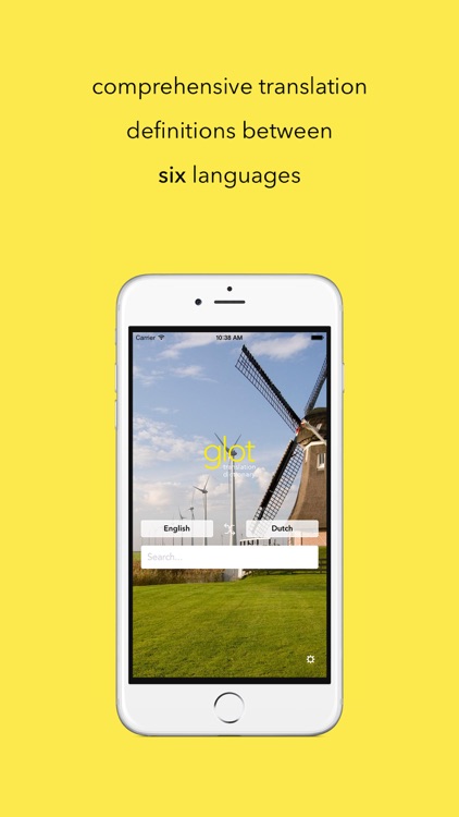 Glot - Multilingual Translation Dictionary for English, Dutch, Spanish, French, German and Swedish