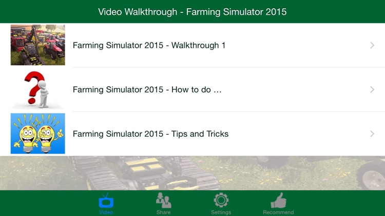 Video Walkthrough for Farming Simulator 2015