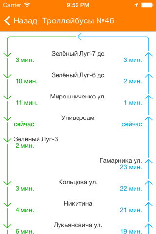 Скриншот из айПассажир