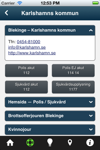 Brottsofferappen från Tryggare Sverige screenshot 4