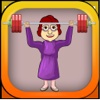 Old Granny Lifting Weights - Weightlifting Free