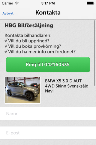 HBG Bilförsäljning screenshot 2