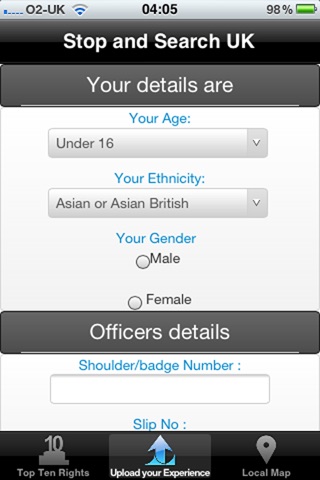 Stop and Search App screenshot 3