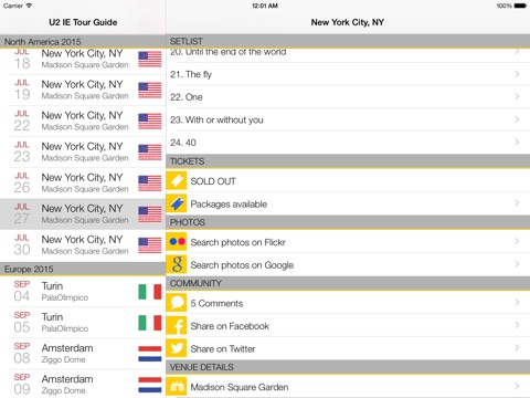U2 IE Tour Guide iPad screenshot 3