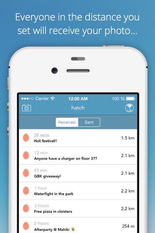 Hatch - Anonymous, location-based photo sharing and discovery screenshot 3